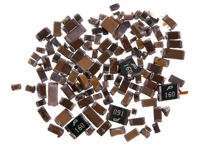 Differences from ceramic capacitors