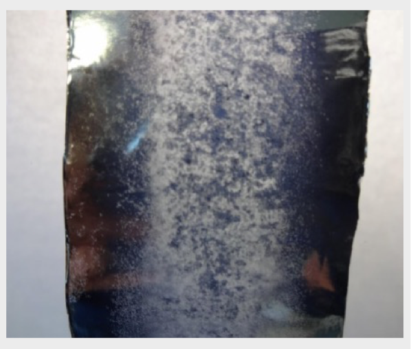 Figure 11 Corroded metalized film